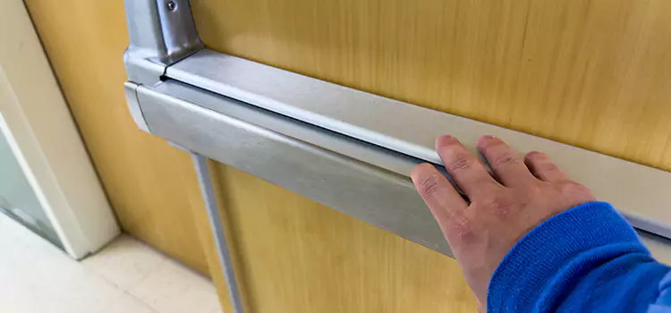 Installing a Push Bar on a Door Susanville